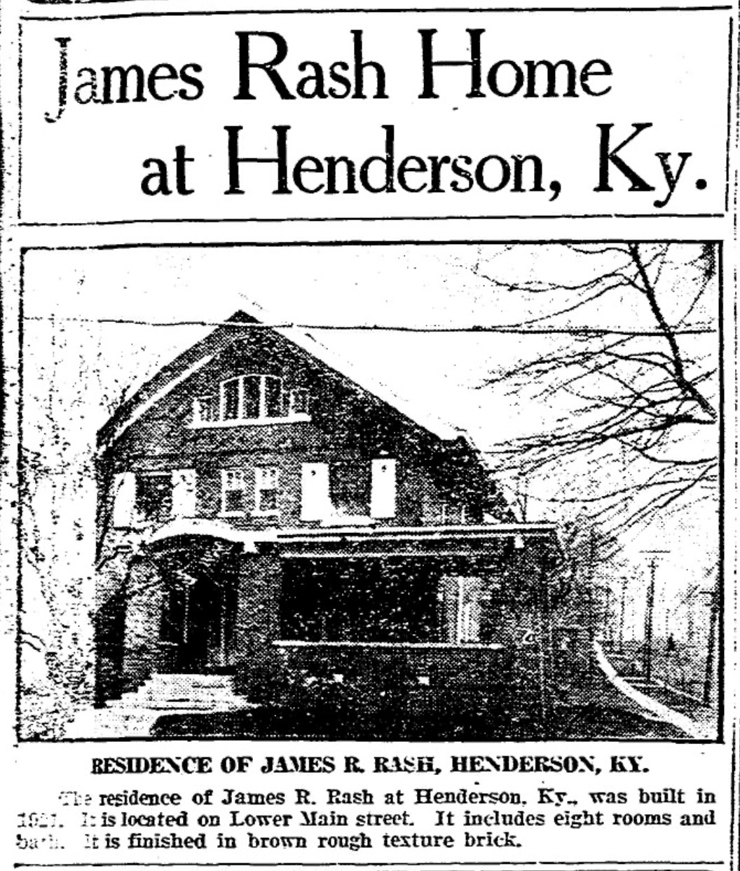 Historic Henderson History of Henderson, KY